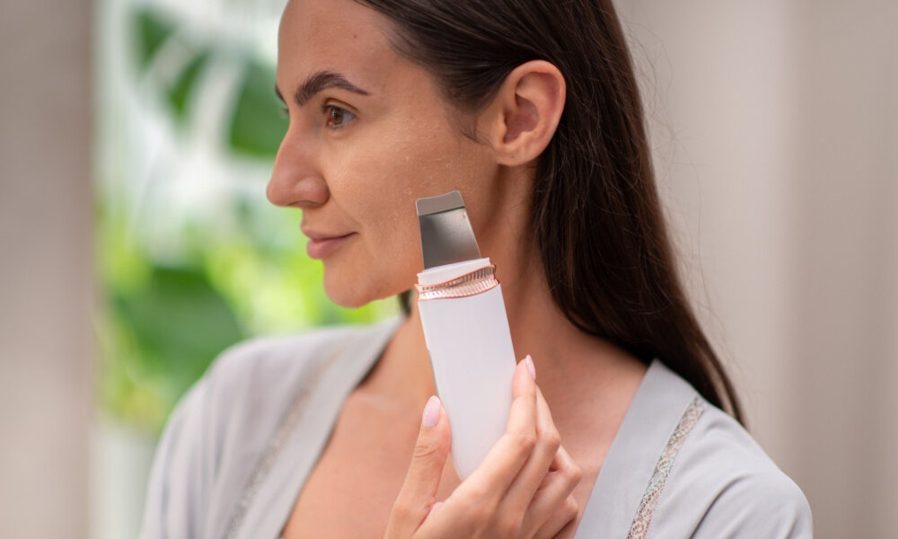 Urządzenie do peelingu kawitacyjnego GARETT Beauty Jone Różowy niwelowanie stanow zapalnych 