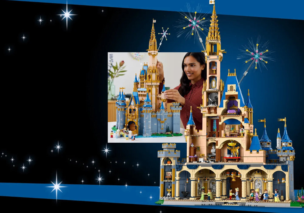 LEGO 43222 Disney Zamek Disneya zabawa edukacja rozwój wyposażenie kreatywność