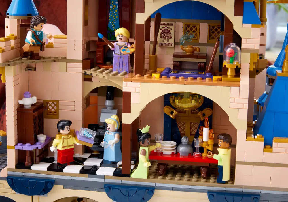 LEGO 43222 Disney Zamek Disneya zabawa edukacja rozwój wyposażenie kreatywność