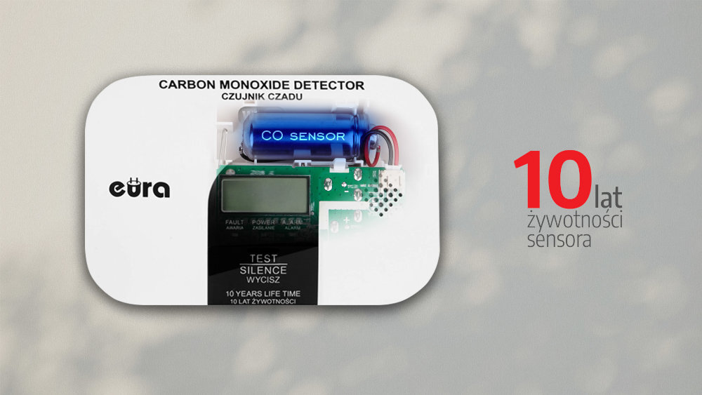 EURA CD-17A2v2300/B elektrochemiczny sensor elektroniczny układ sterujący tlenku węgla
