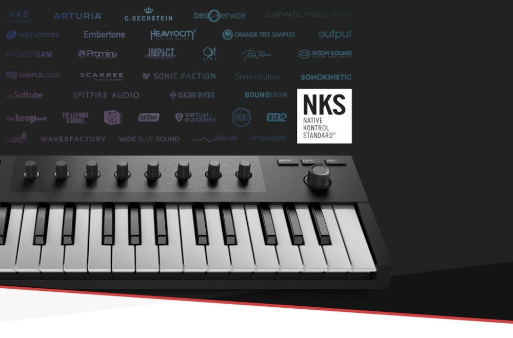 Klawiatura sterująca NATIVE INSTRUMENTS Komplete Kontrol M32 - wyświuetlacz OLED