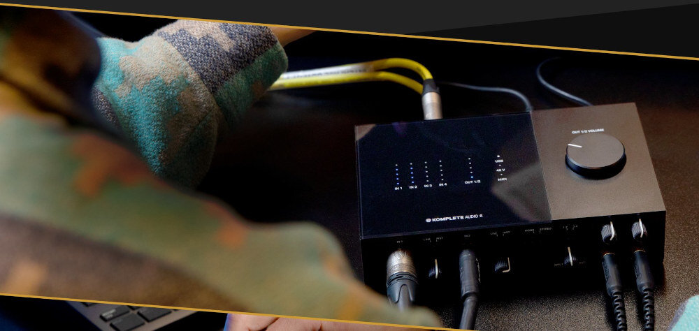 Interfejs NATIVE INSTRUMENTS Komplete Audio 6 MK2 - Dobry do studia, mono/stereo
