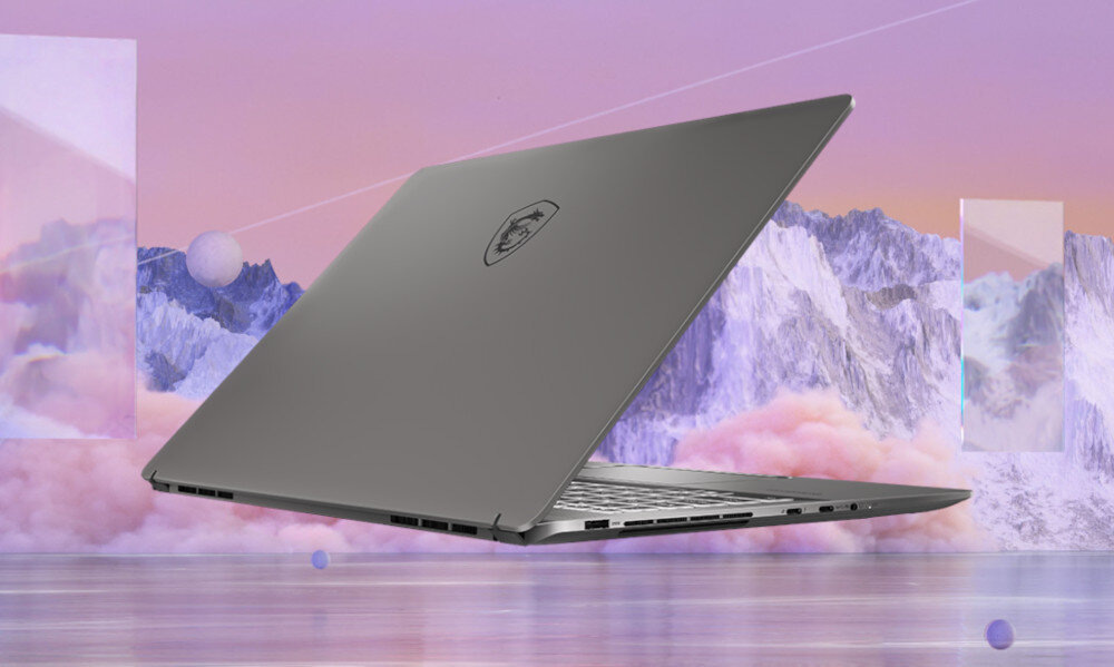 Laptop MSI Creator Z16 HX Studio A13VGTA-035PL 16 IPS 165Hz i9-13980HX 64GB RAM 2TB SSD GeForce RTX4070 Windows 11 Professional obudowa wygląd podświetlenie trwałość