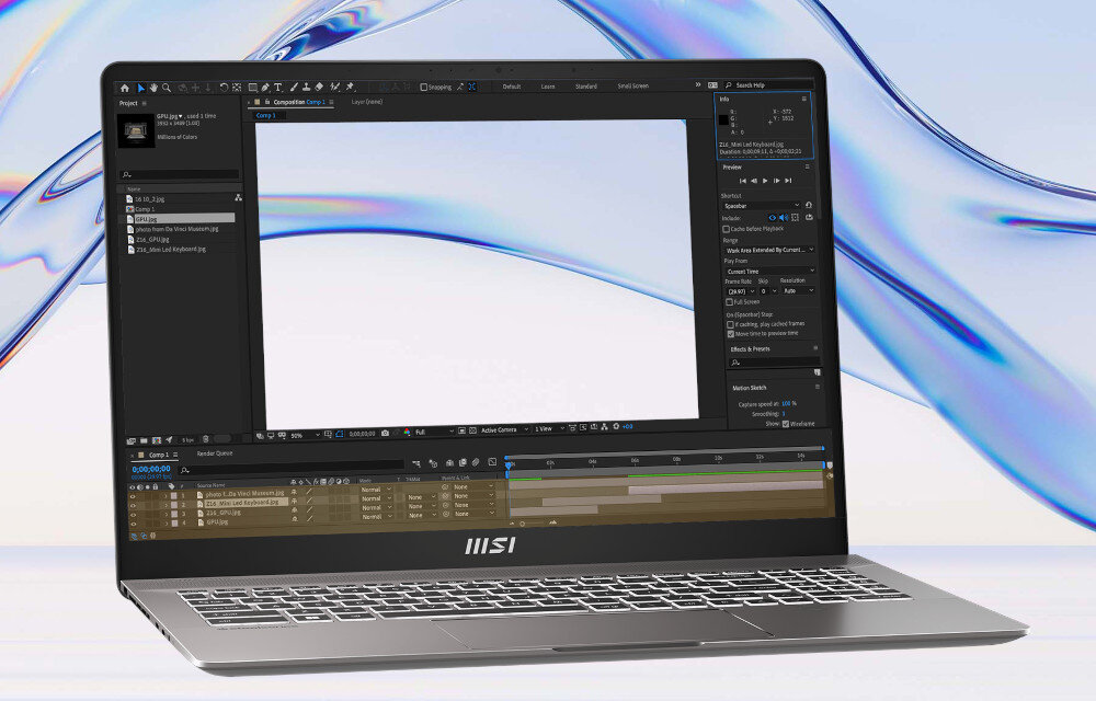 Laptop MSI Creator Z16 HX Studio A13VGTA-035PL 16 IPS 165Hz i9-13980HX 64GB RAM 2TB SSD GeForce RTX4070 Windows 11 Professional ekran proporcje matryca odświeżanie