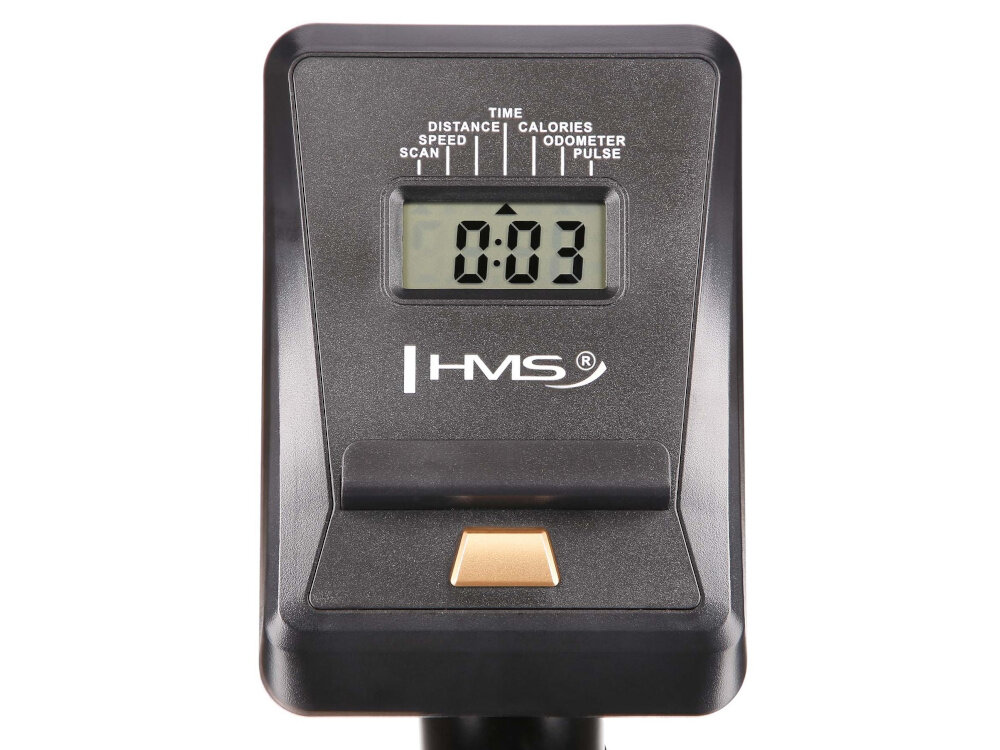 Rower magnetyczny HMS M8750 intuicyjny panel sterowania tryb SCAN przegladanie parametrow dwie baterie AAA