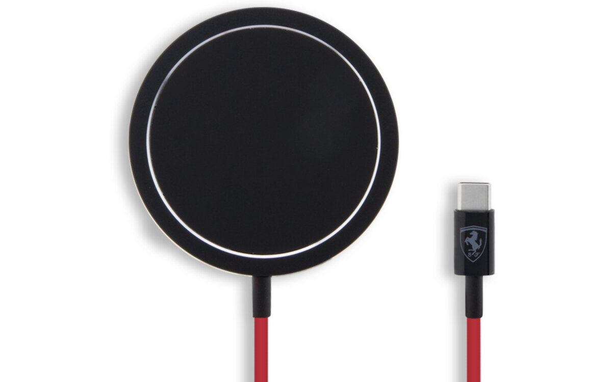 Ładowarka indukcyjna FERRARI MagSafe 15W Moc wtyczka napięcie porty USB ładowanie sprzęt bateria energia indukcja