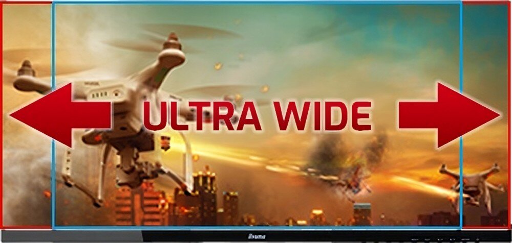 Monitor IIYAMA G-Master Red Eagle GCB3480WQSU-B1 34 3440x1440px 180Hz 0.4 ms Curved rozdzielczość format jasność odświeżanie