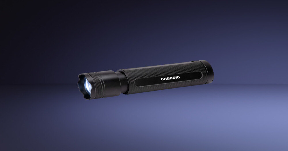 Latarka GRUNDIG G3567 led widoczność tryby moc zasięg światło