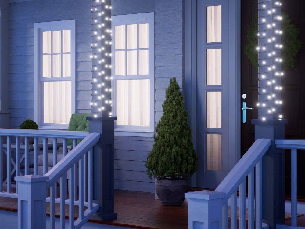 Lampki choinkowe NANOLEAF NF084K02-20XLS 20m Sieciowe LayoutDetect kolory aranżacje sterowanie