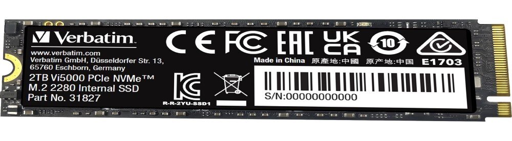 Dysk VERBATIM Vi5000 2TB SSD żywotność TBW trwałość
