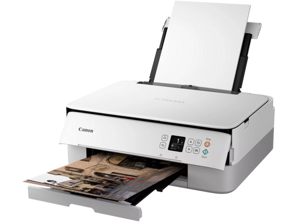 Urządzenie wielofunkcyjne CANON Pixma TS5351I Druk w kolorze, Automatyczny druk dwustronny, Wi-Fi kartki w podajniku i wychodzący kolorowy wydruk 13 stron na minutę wysoka rozdzielność drukowanie zdjęć