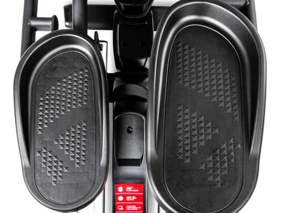 Orbitrek magnetyczny SOLE by HAMMER E25 elektroniczna regulacja kata nachyleina tylnych ploz 0-20% w krokach co 1% regulowana za pomoca silnika dlugosc kroku 50 cm dla osob powyzej 200 cm
