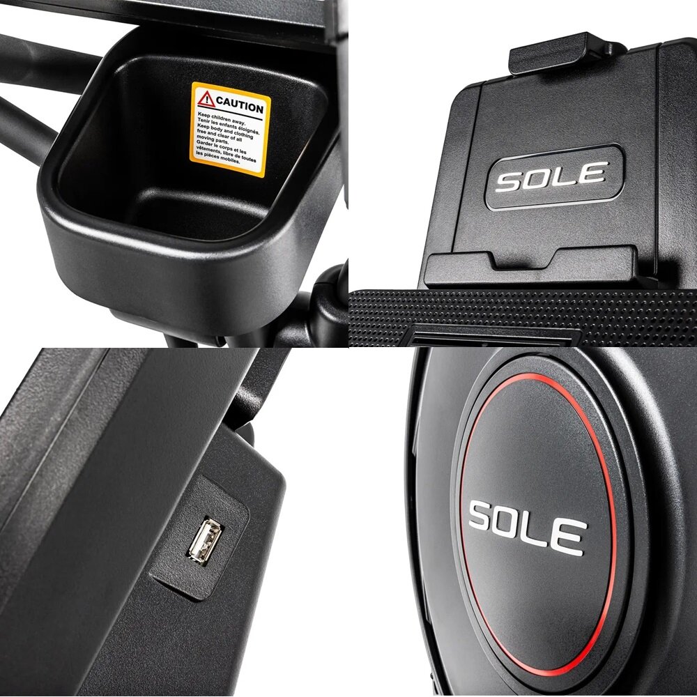 Orbitrek magnetyczny SOLE by HAMMER E25 uchwyt na telefon/tablet glosniki lacze USB-A uchwyt na bidon