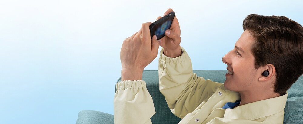 Słuchawki dokanałowe SOUNDCORE A25i dźwięk rozmowy jakość mikrofon