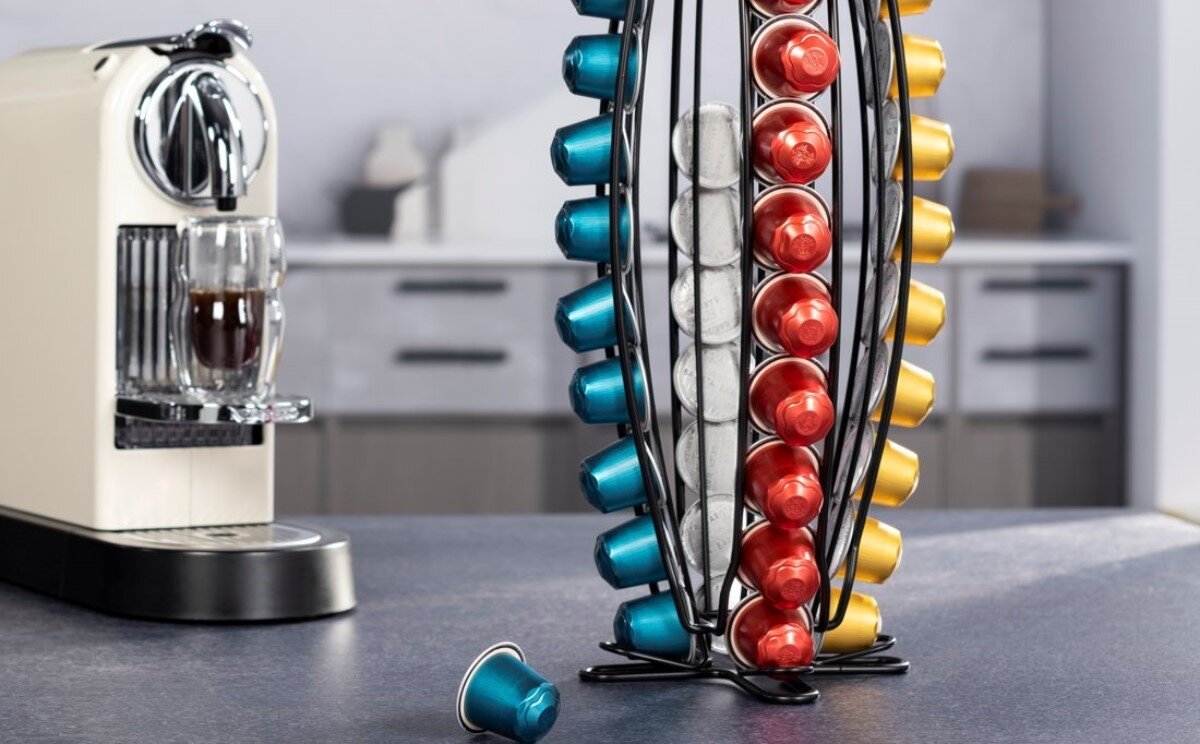 Trwałość i styl stojak na kapsułki Nespresso Xavax Barista