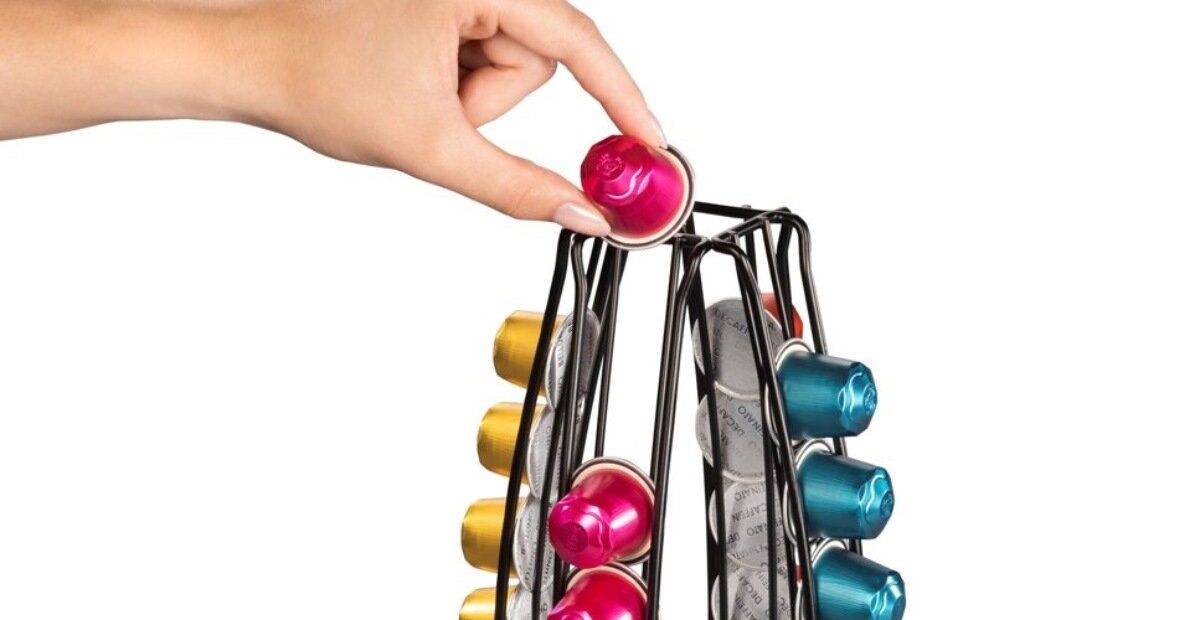 Wygodny dostęp do kapsułek stojak Xavax Barista