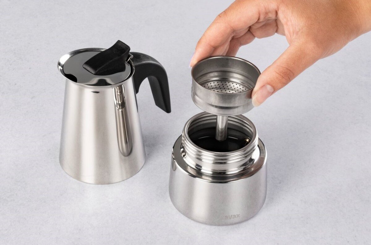 kawiarka zapobiega oparzeniom  zawór ciśnieniowy