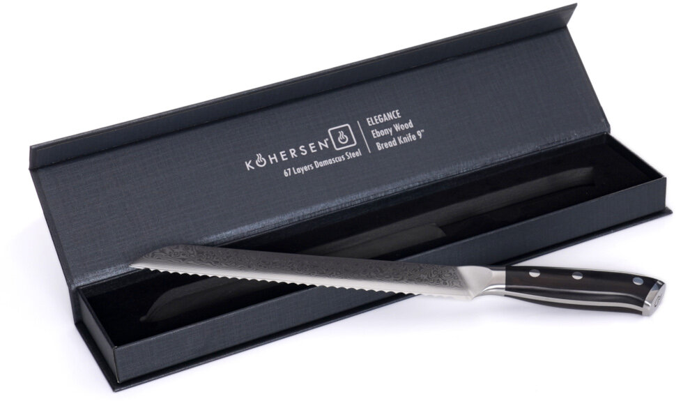 Nóż KOHERSEN Elegance Ebony Wood 72216 futeral etui prezentacja wyglad opakowanie