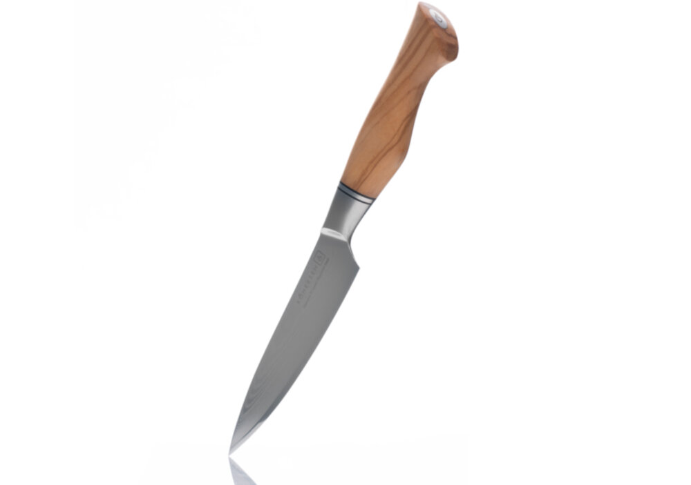 Nóż KOHERSEN Professional Olive Wood 72208 wysoka jakosc japońska stal damasceńska wzór damastu