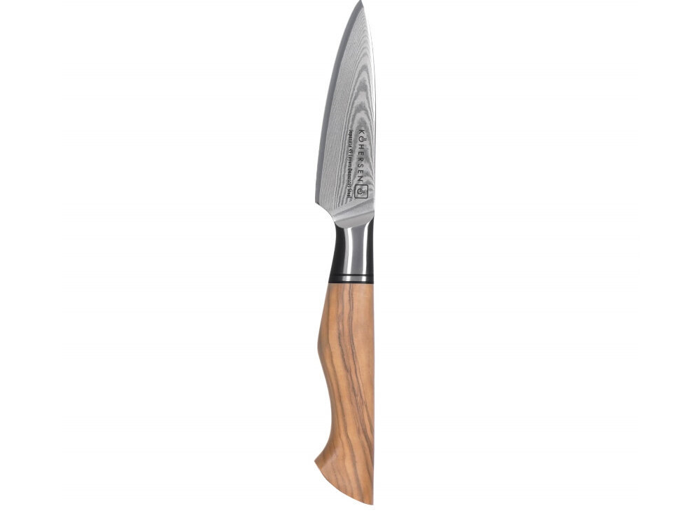 Nóż KOHERSEN Professional Olive Wood 8.9 cm wygoda komfort użytkowanie długość waga wykonanie wysoka jakość stal nierdzewna precyzja cięcie komfort