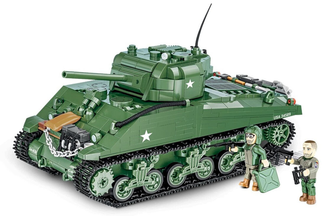 Klocki plastikowe COBI Historical Collection World War II M4A3 Sherman COBI-2570