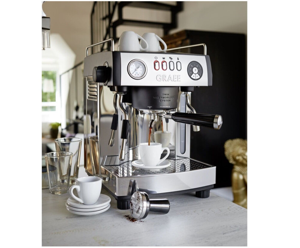 Ekspres GRAEF Baronessa ES 902 Srebrno-czarny