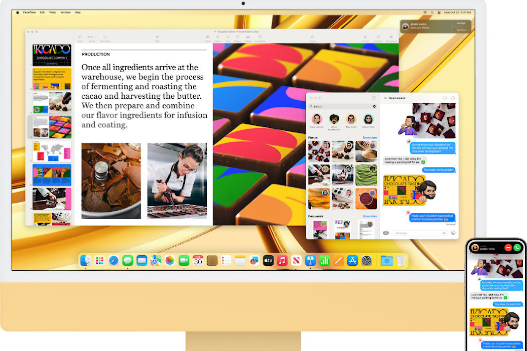 Komputer APPLE iMac zabawa praca wydajność szybkość technologie wyposażenie rozwiązania jedność procesor