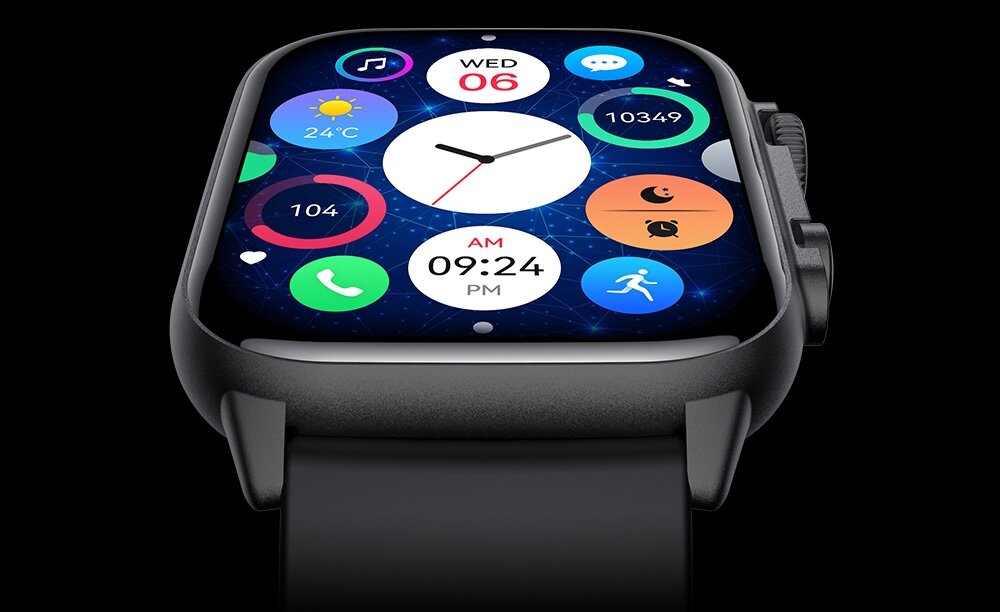 SMARTWATCH COLMI C81 ekran bateria czujniki zdrowie sport pasek ładowanie pojemność rozdzielczość łączność sterowanie krew puls rozmowy smartfon aplikacja