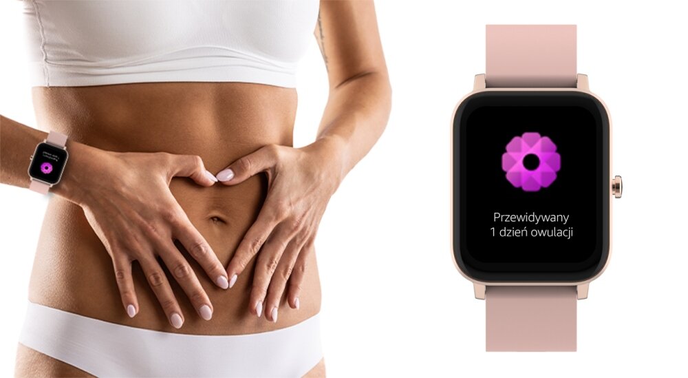 Smartwatch FOREVER ForeVigo 3 SW-320 ekran bateria czujniki zdrowie sport pasek ładowanie pojemność rozdzielczość łączność sterowanie krew puls rozmowy smartfon aplikacja