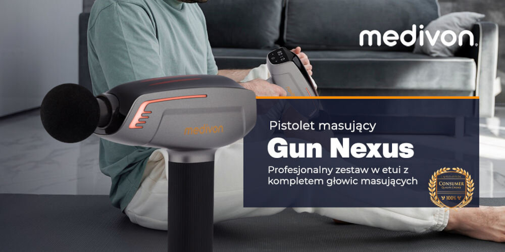 Masażer ręczny Gun MEDIVON Gun Nexus kompleksowy masaż