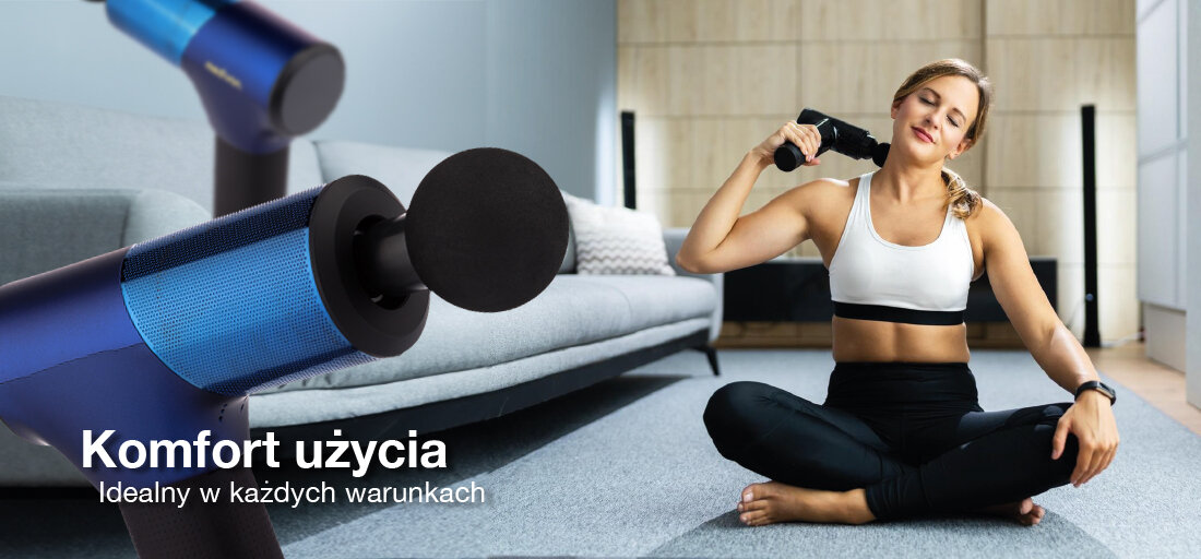 Masażer MEDIVON Gun ElitPulse czestotliwosc precyzja indywisualnosc