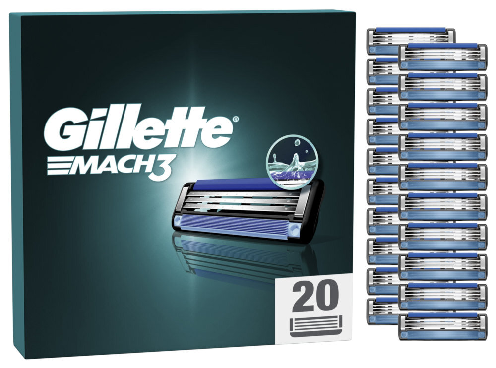 Ostrza do golarki GILLETTE Mach3 (20 sztuk) zestaw akcesoria komplet wyposazenie