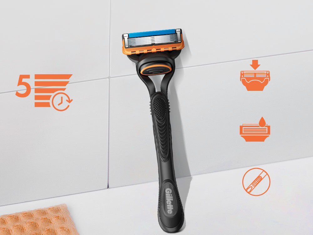 Ostrza do golarki GILLETTE Fusion5 (12 sztuk) trymer pasek lubrastrip uchwyt