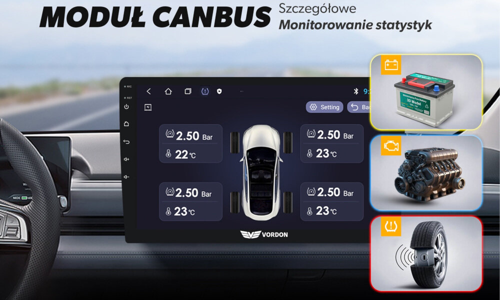 Radio samochodowe VORDON HX-100 - canbus