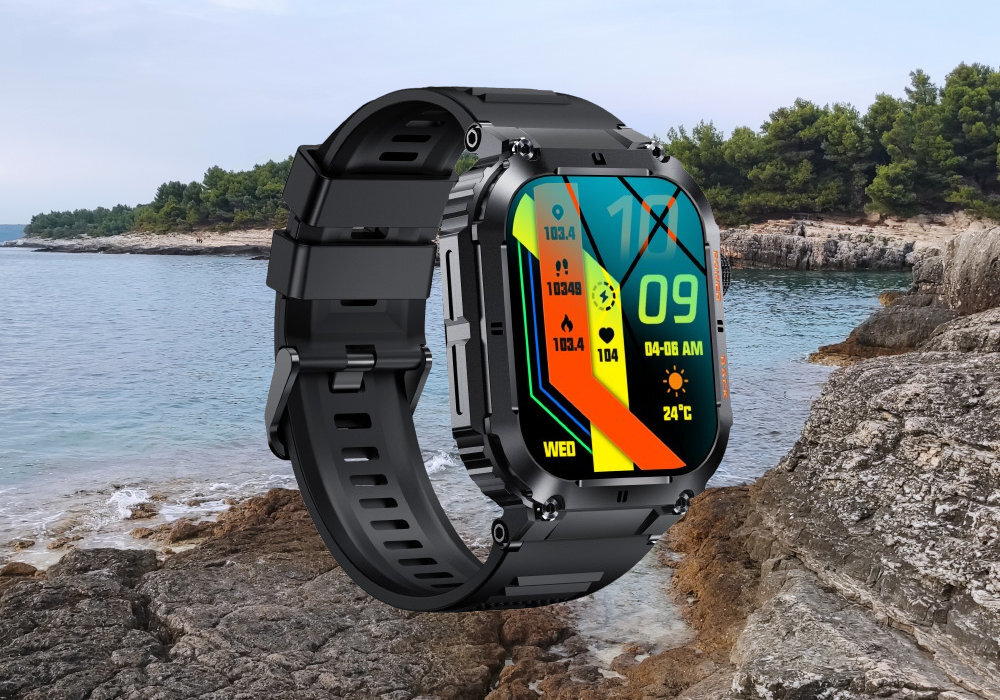 Smartwatch DENVER SWC-191B wytrzymałość styl elegancja przydatność samopoczucie wyposażenie