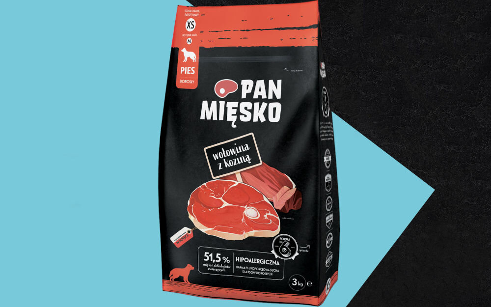 Karma dla psa PAN MIĘSKO Wołowina z koziną 3 kg naturalne składniki