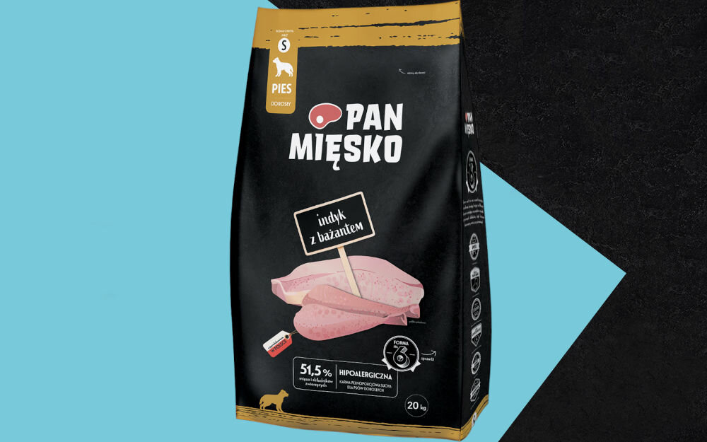 Karma dla psa PAN MIĘSKO Indyk z bażantem S 3 kg naturalne składniki