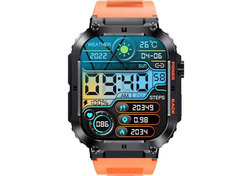 Smartwatch DENVER SWC-191O wytrzymałość styl elegancja przydatność samopoczucie wyposażenie