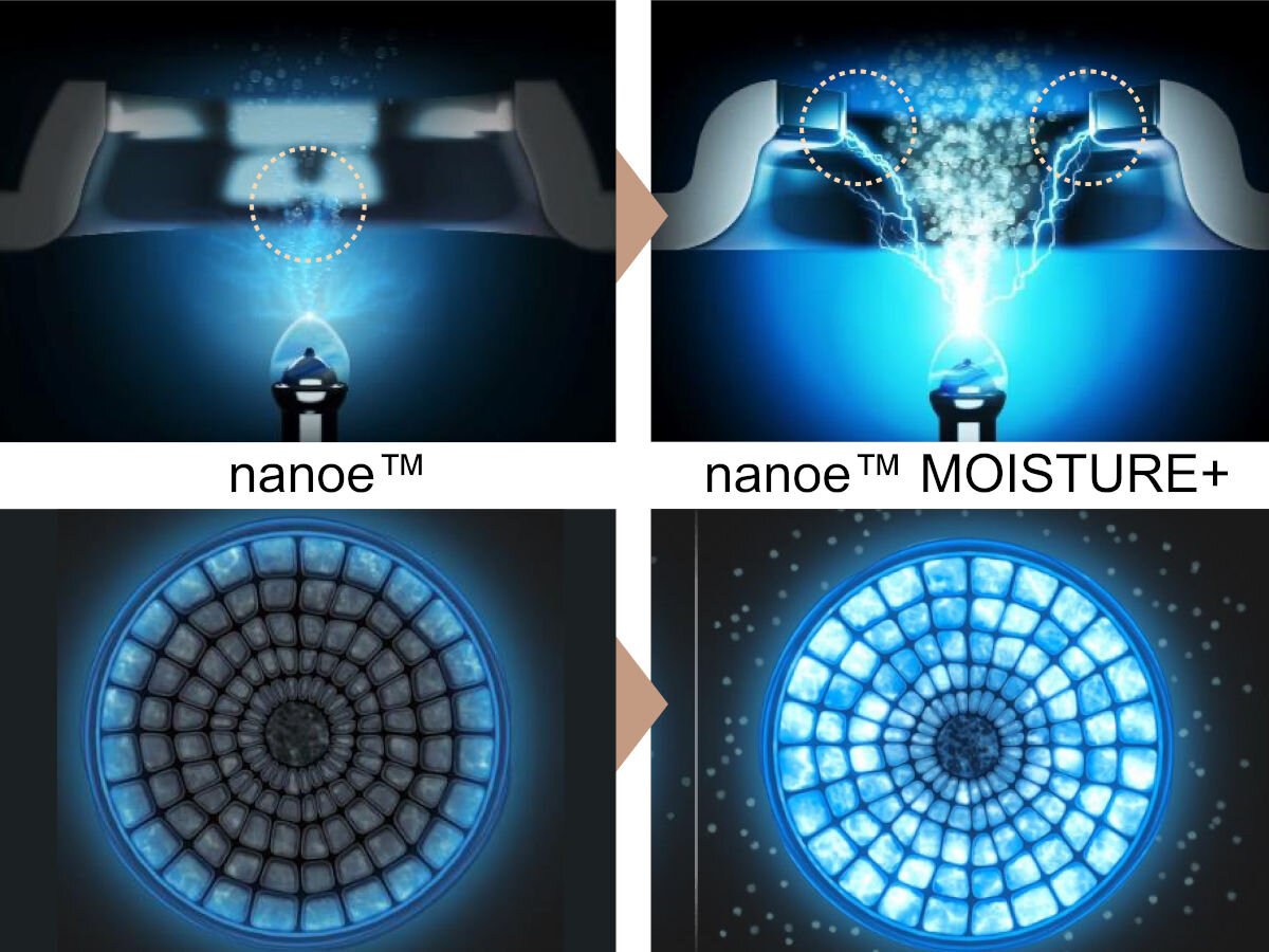 Suszarka PANASONIC EH-NA0J-N825 nanoe™ MOISTURE+ i Mineral nawilżenie atomizowana woda