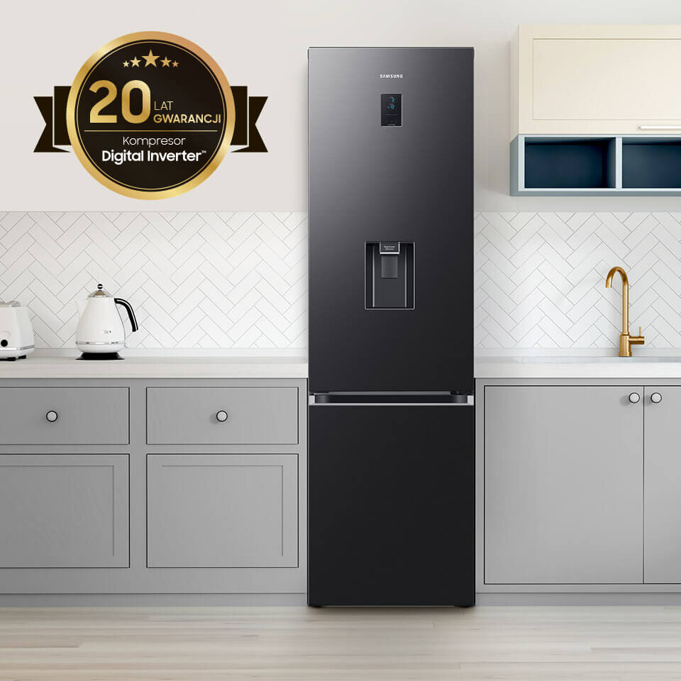 Kompresor Digital Inverter w lodówce Grand+ z gwarancją 20 lat Kompresor Digital Inverter w lodówce Samsung Grand+ z gwarancją 20 lat