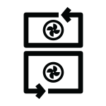 Ikona systemu chłodzenia Twin Cooling Plus™ Ikona systemu chłodzenia Twin Cooling Plus™