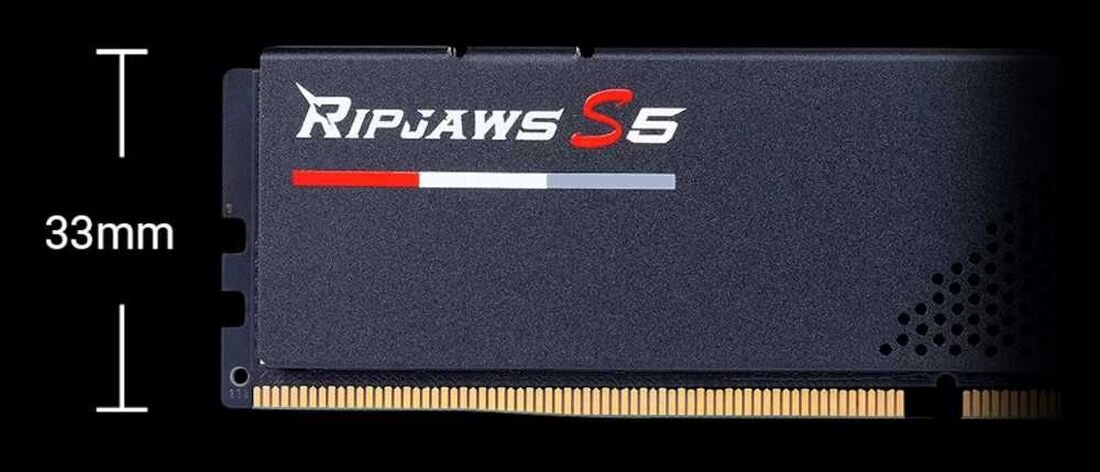 Pamięć RAM G.SKILL Ripjaws S5 - wysokość zaledwie 33 mm
