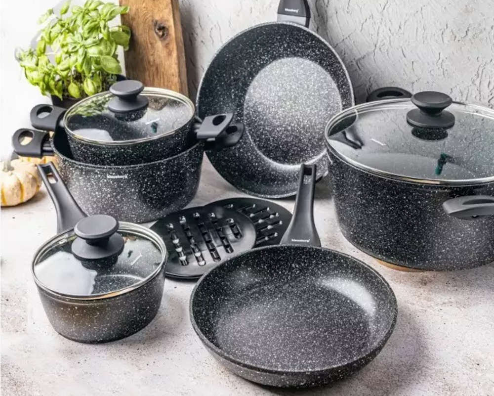 Zestaw garnków KLAUSBERG KB-7659 (12 elementów) mozliwosci komfort powloka wyglad prezentacja