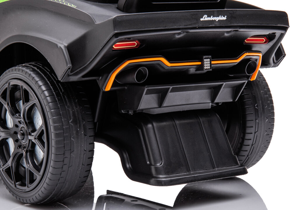Jeździk SUN BABY Lamborghini Essenza SCV12 zabezpieczenie z tylu pojazdu uniemozliwia wywrocenie sie pojazdu bezpieczenstwo