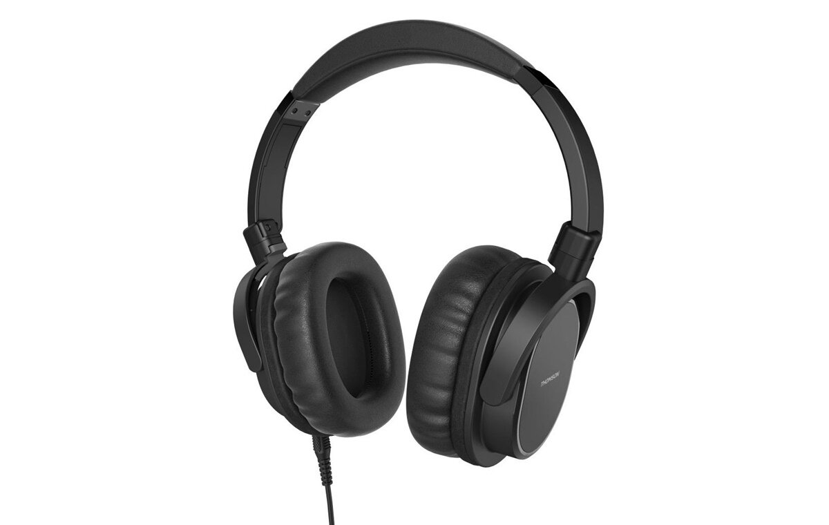 Ergonomiczna konstrukcja, jednostronny kabel, wygodne noszenie, słuchawki nauszne Thomson HED4508