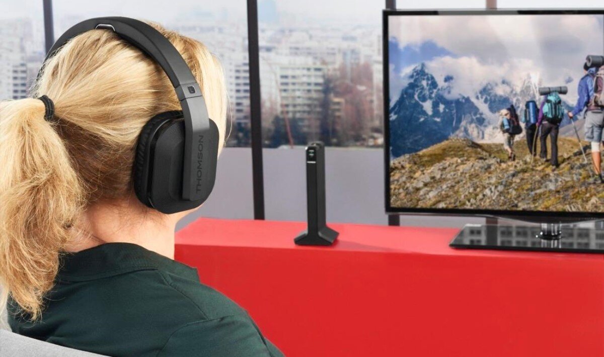 Wysokiej jakości przenoszenie sygnału słuchawki bezprzewodowe Thomson WHP5327