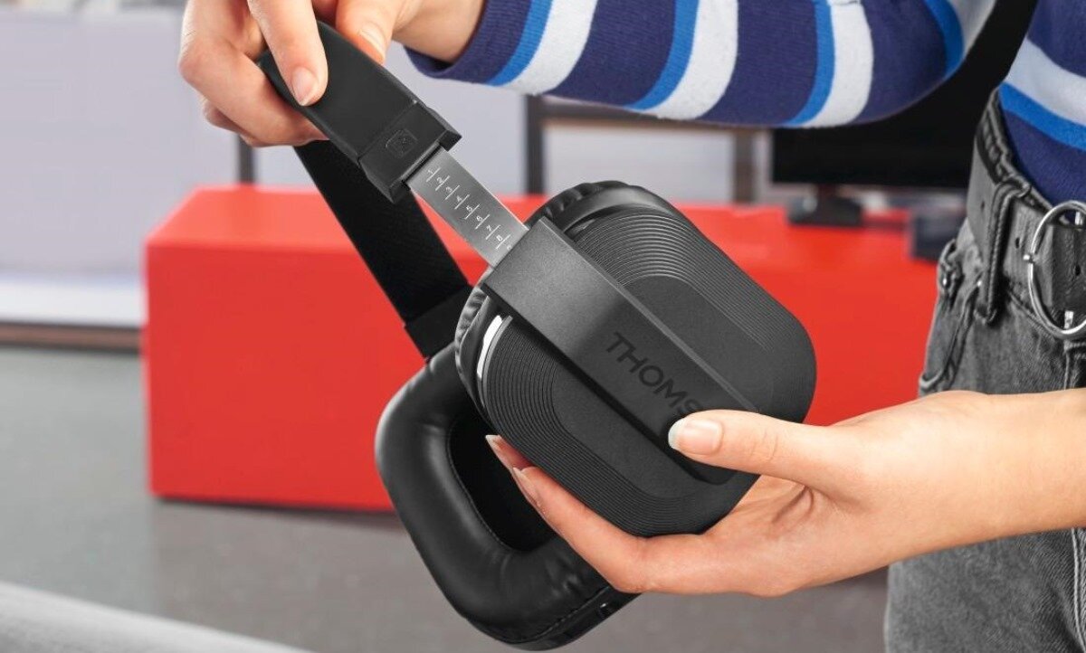 Regulacja głośności stacja ładująca słuchawki bezprzewodowe Thomson WHP5327