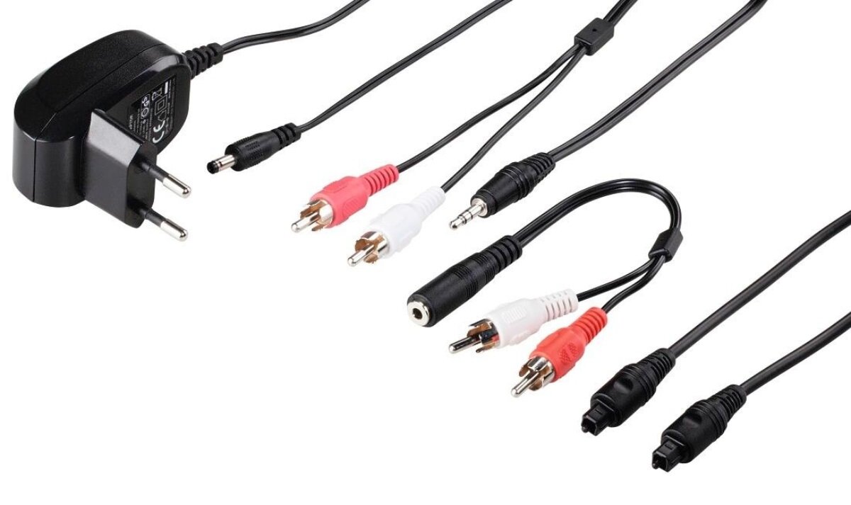 Przełączanie wyjść analogowych i cyfrowych słuchawki bezprzewodowe Thomson WHP5327