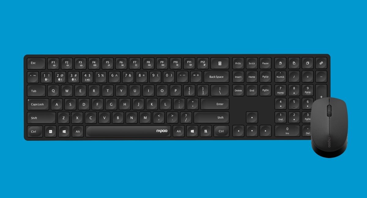 Zestaw bezprzewodowy Rapoo 8020M Multimode czarny