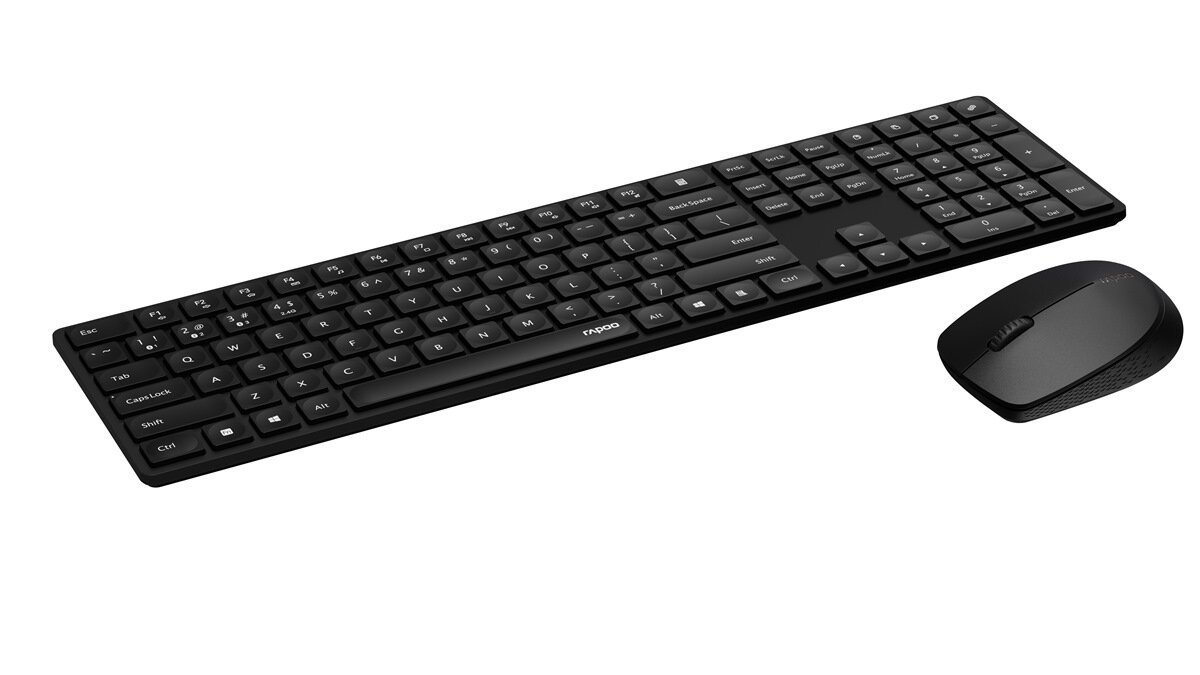 Łączność z kilkoma urządzeniami zestawu bezprzewodowego Rapoo 8020M Multimode czarny